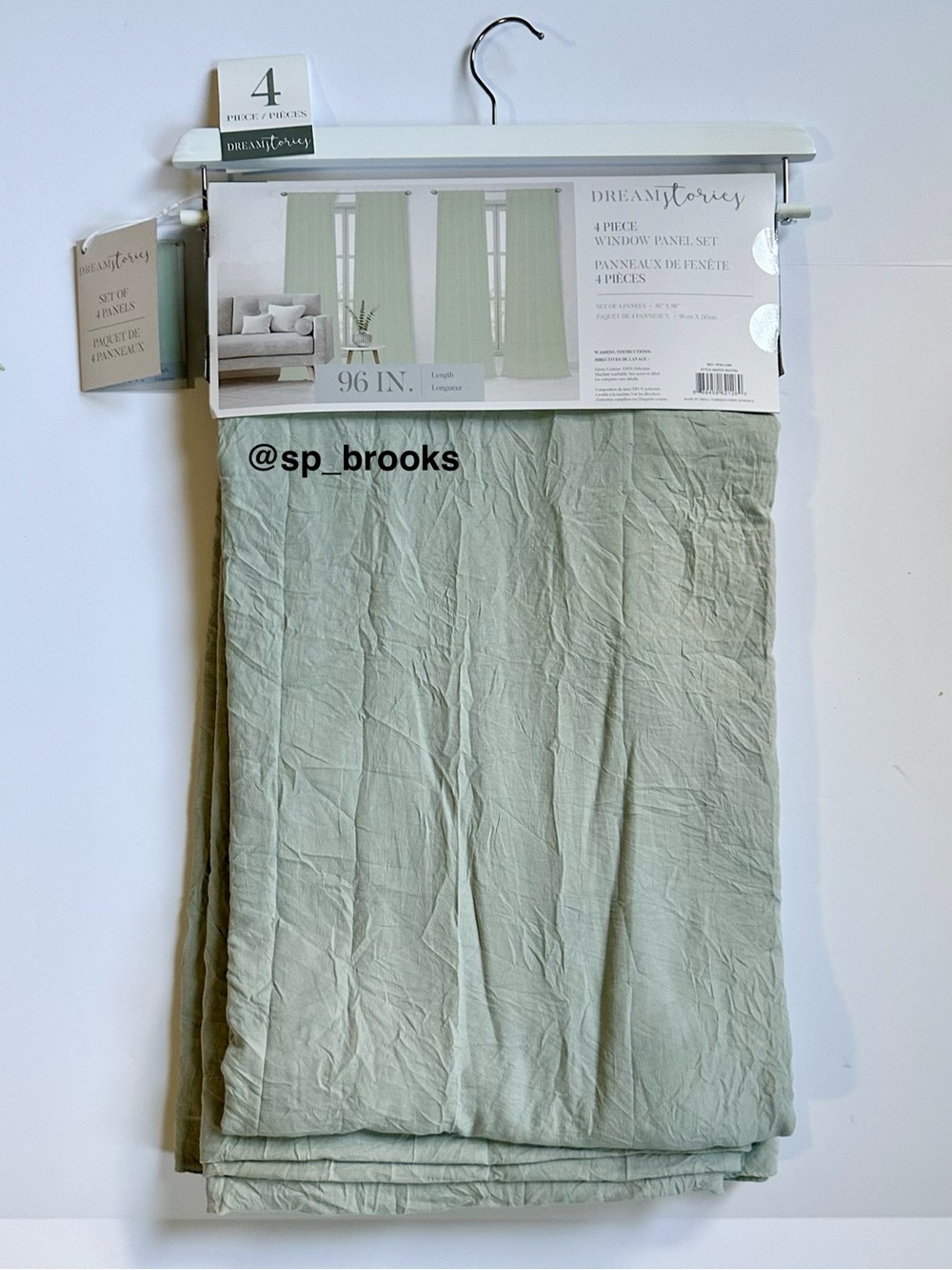 🎁4PC Dream Stories Window Panel Set - 36” x 96” - Maven-Matcha Green